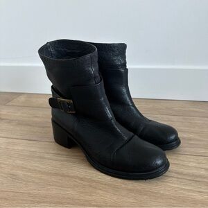 Roberto Del Carlo Luxury Designer Biker Boots Size 38.5  From Italy